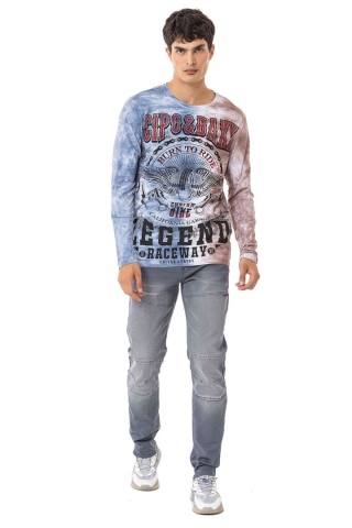 Męskie spodnie Cipo&Baxx CD699 grey