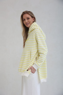 Bluza SARA STRIPS | White&Yellow