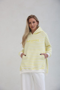 Bluza SARA STRIPS | White&Yellow