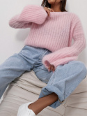 SWETER PUSIA PREMIUM pudrowy róż