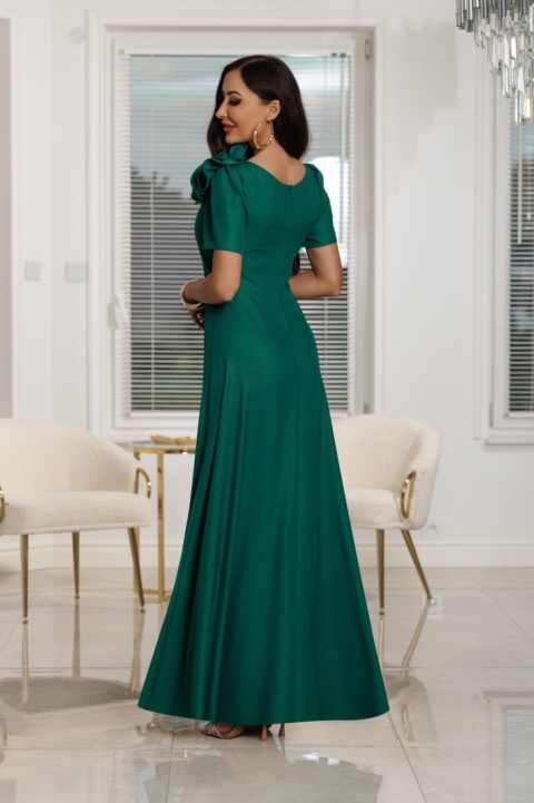 Elegancka sukienka na wesele RUBI maxi / zielony