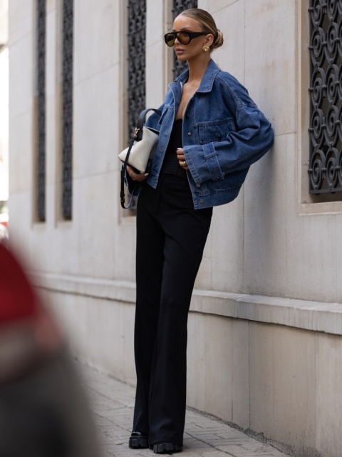 Kurtka ELSA Jeans Niebieska COCOMORE Kurtka ELSA Jeans Niebieska COCOMORE