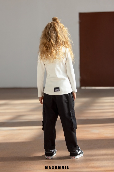 Spodnie bojówki Unisex Czarne AW25 MashMnie