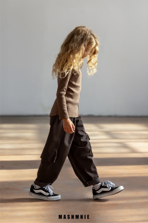 Spodnie bojówki Unisex czekoladowa AW25 MashMnie