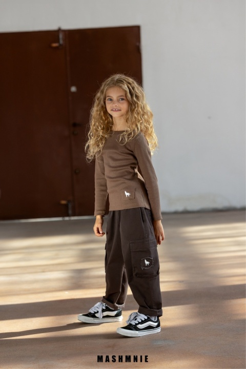 Spodnie bojówki Unisex czekoladowa AW25 MashMnie