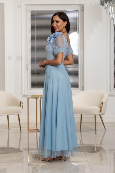 Sukienka Maxi STELLA / błękitna