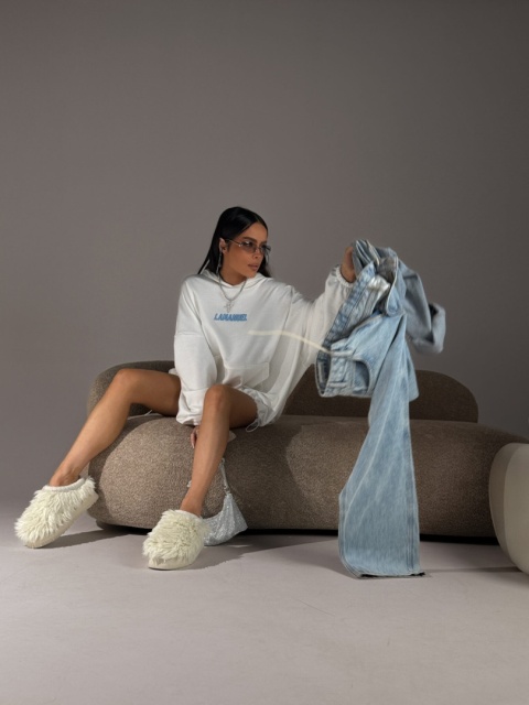 Bluza RESPECT ecru la manuel