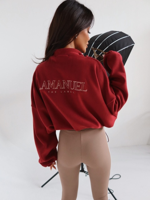 Bluza WARM UP bordo LA MANUEL