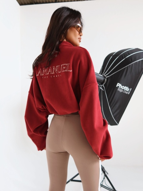 Bluza WARM UP bordo LA MANUEL