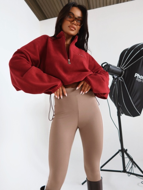Bluza WARM UP bordo LA MANUEL