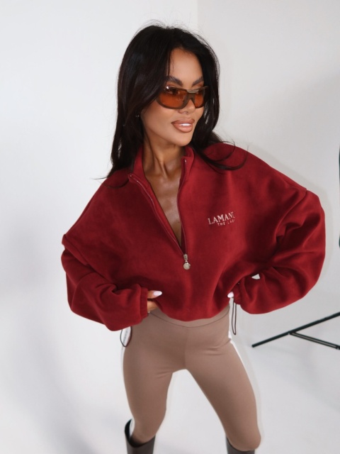 Bluza WARM UP bordo LA MANUEL