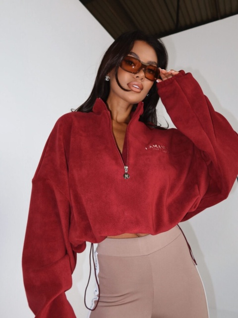 Bluza WARM UP bordo LA MANUEL
