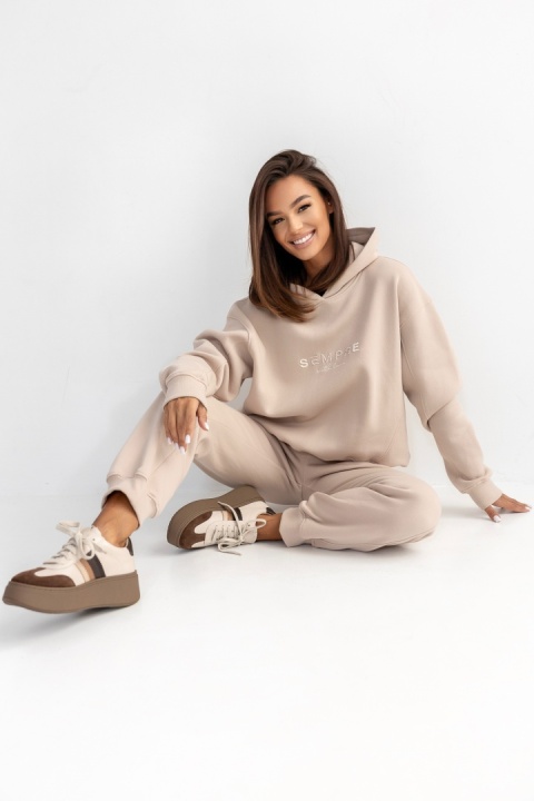 DRES CLASSY BEŻOWY Sempre with love