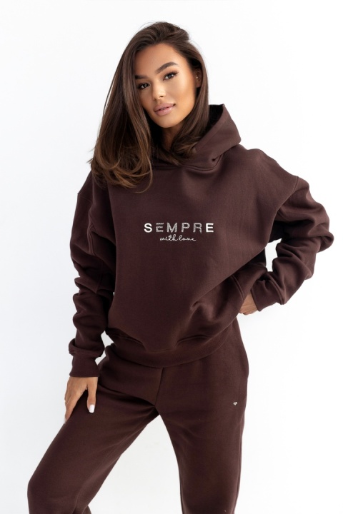 DRES CLASSY CZEKOLADOWY sempre with love