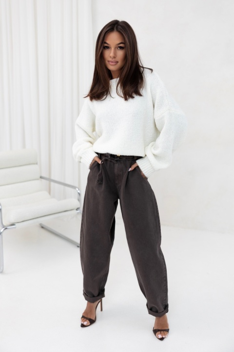 SWETER LILA KREMOWY SEMPRE