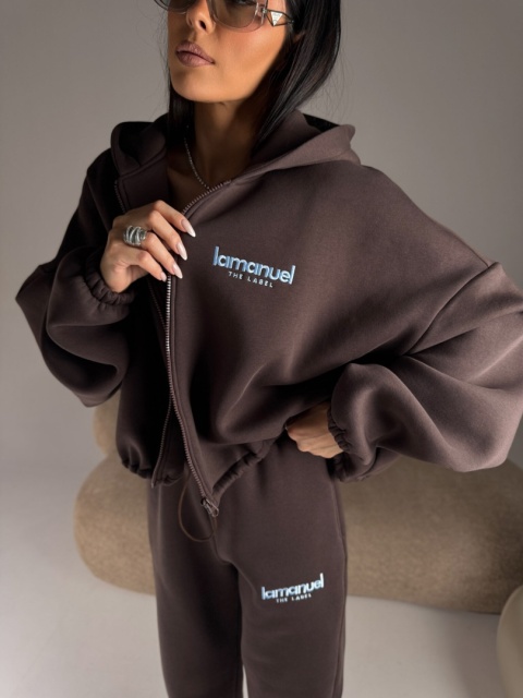 Spodnie CREAMY czekolada La Manuel