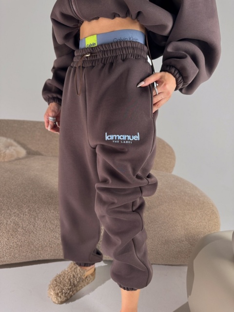 Spodnie CREAMY czekolada La Manuel